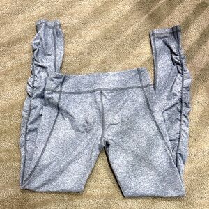 Gray Ruffled ivivvia Kids Leggings